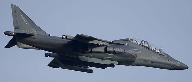 McDonnell-Douglas TAV-8B Harrier BuNo 163191 modex 12 of VMAT-203, MCAS Yuma, February 19, 2015